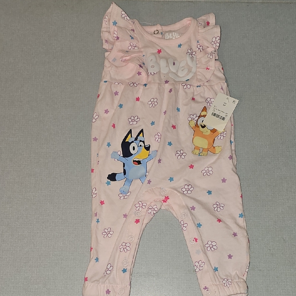 Bluey Pink Kids Romper
